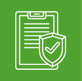 Checklist with shield icon